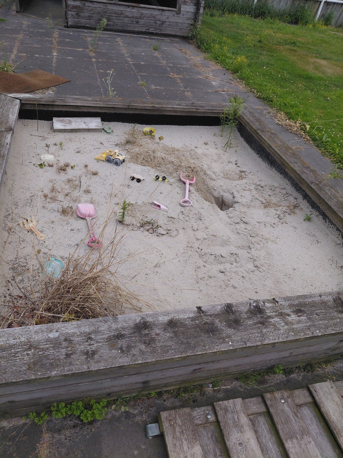 Leuke zandbak, eventueel met zand, Ophalen