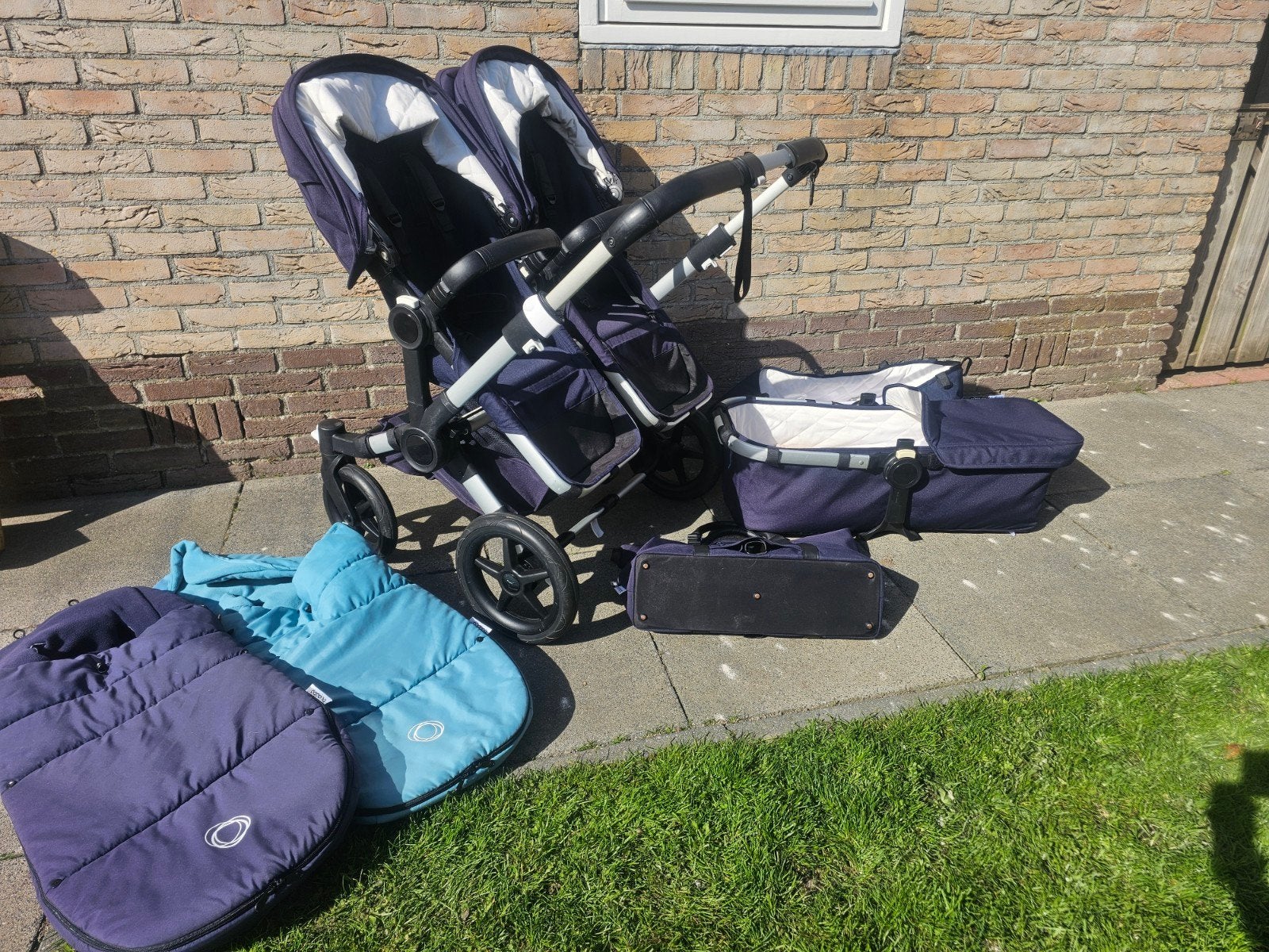 Bugaboo Donkey 3 Duo kinderwagen, Kinderen en Baby's, Kinderwagens en Combinaties, Gebruikt, Combiwagen, Bugaboo, Duowagen, Met reiswieg