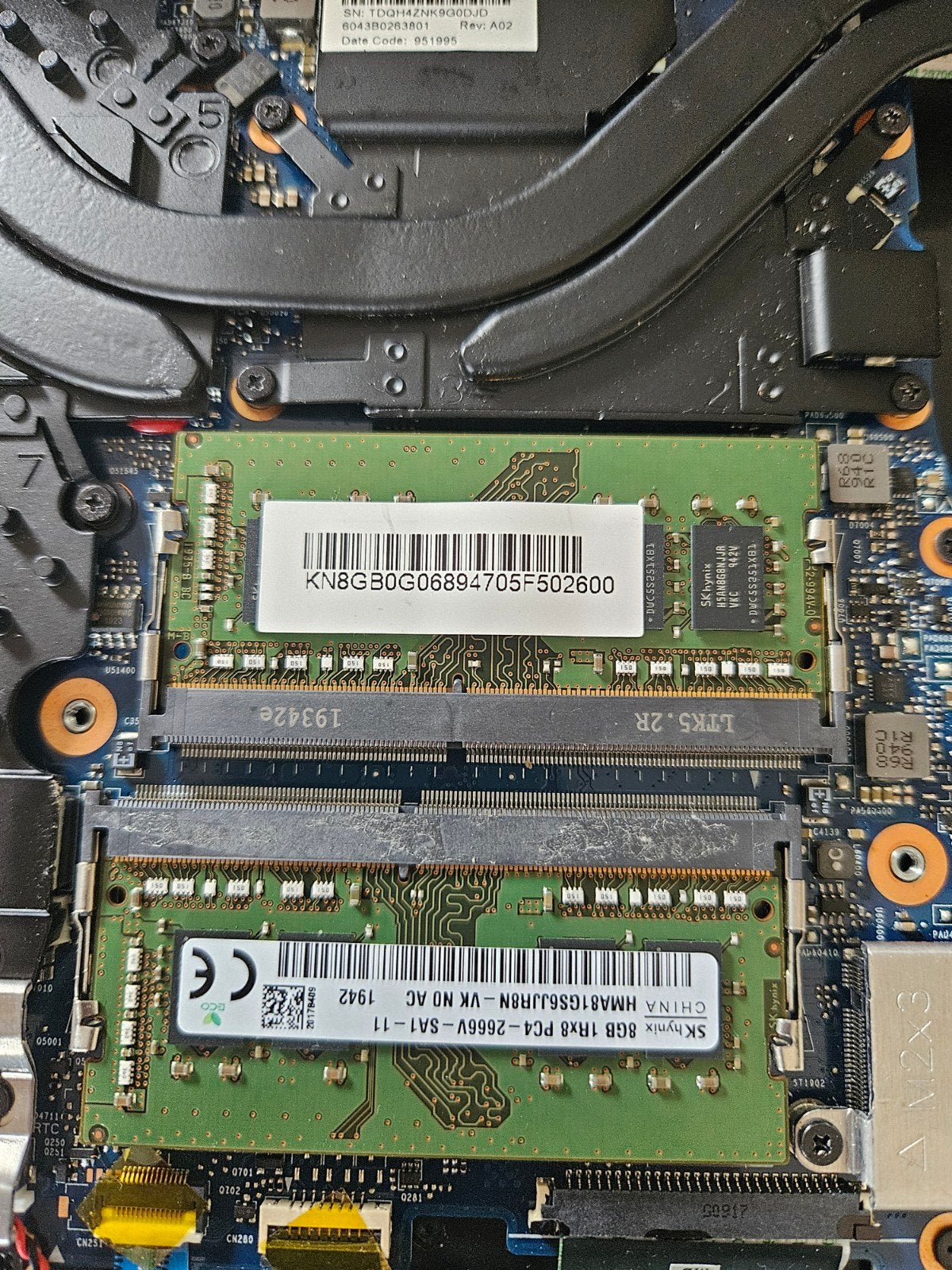 2  8 GB SK hynix DDR4-2666 uit een Acer Predator Helios 300, Computers en Software, Ophalen of Verzenden, DDR4