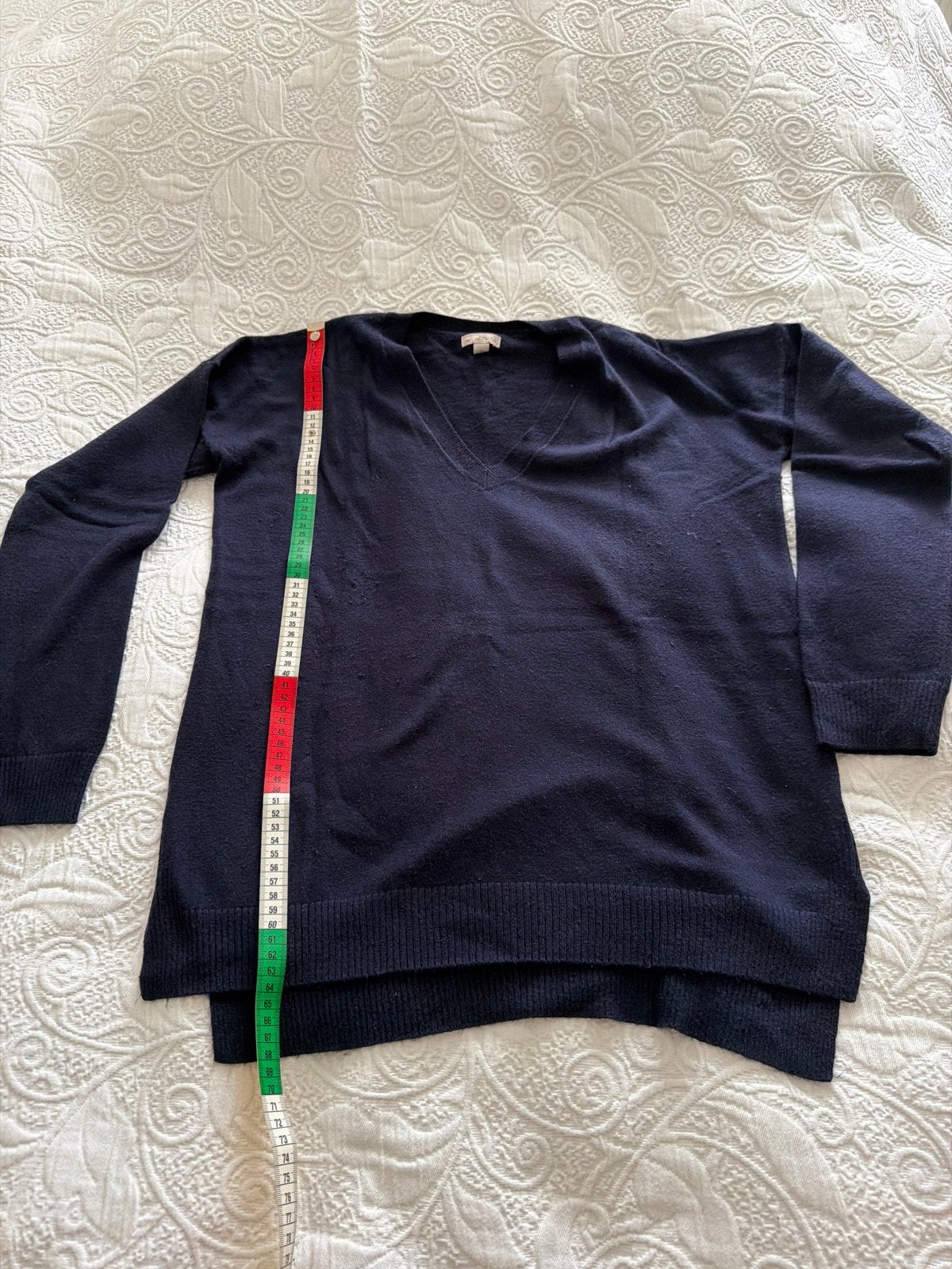 Donkerblauwe V-hals trui, maat M merk Gap, Ophalen of Verzenden, Gedragen, Maat 38/40 (M), Blauw