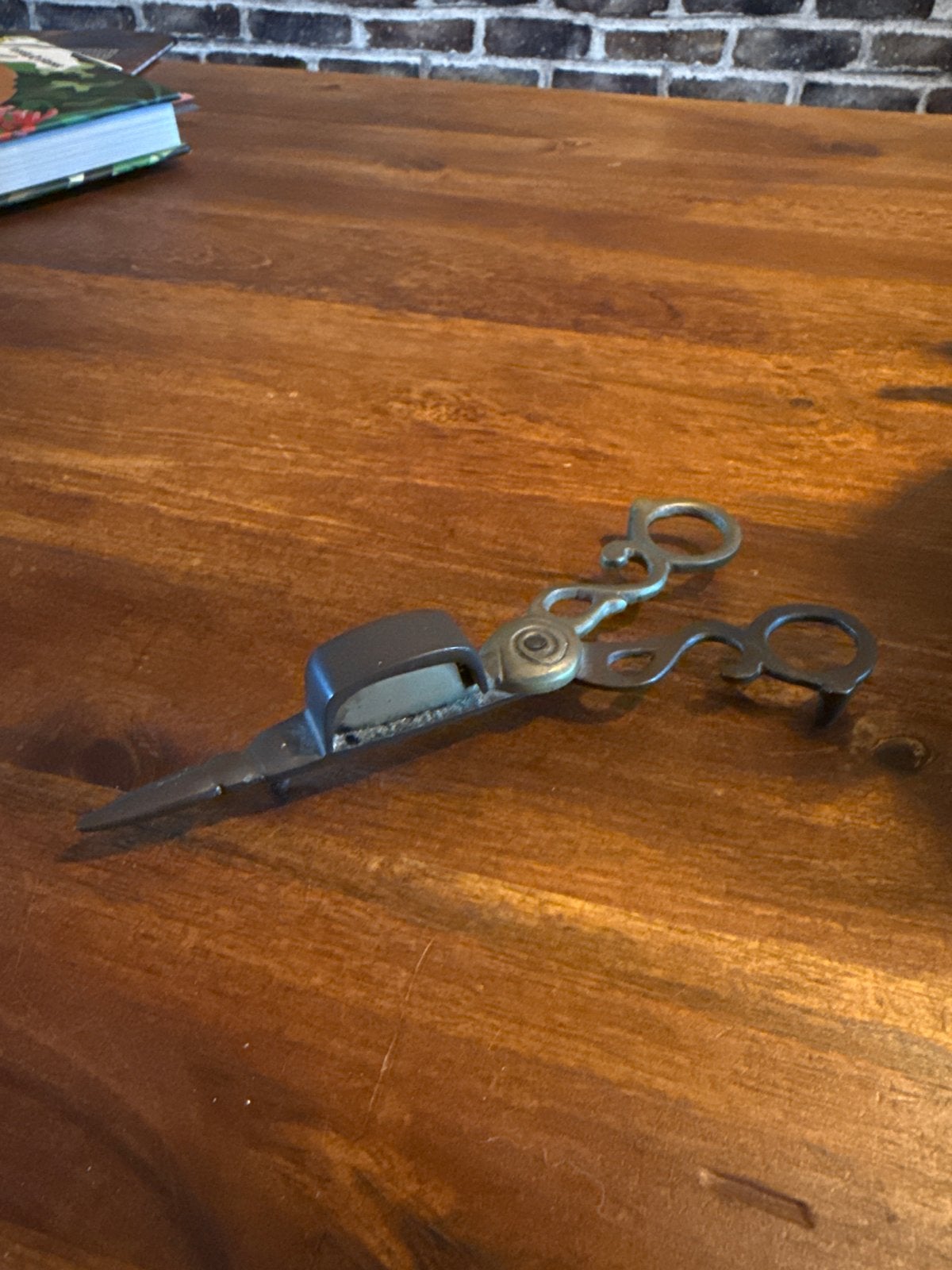 Antieke tabaksschaar - Vintage tabak knipper, Antiek en Kunst, Ophalen of Verzenden