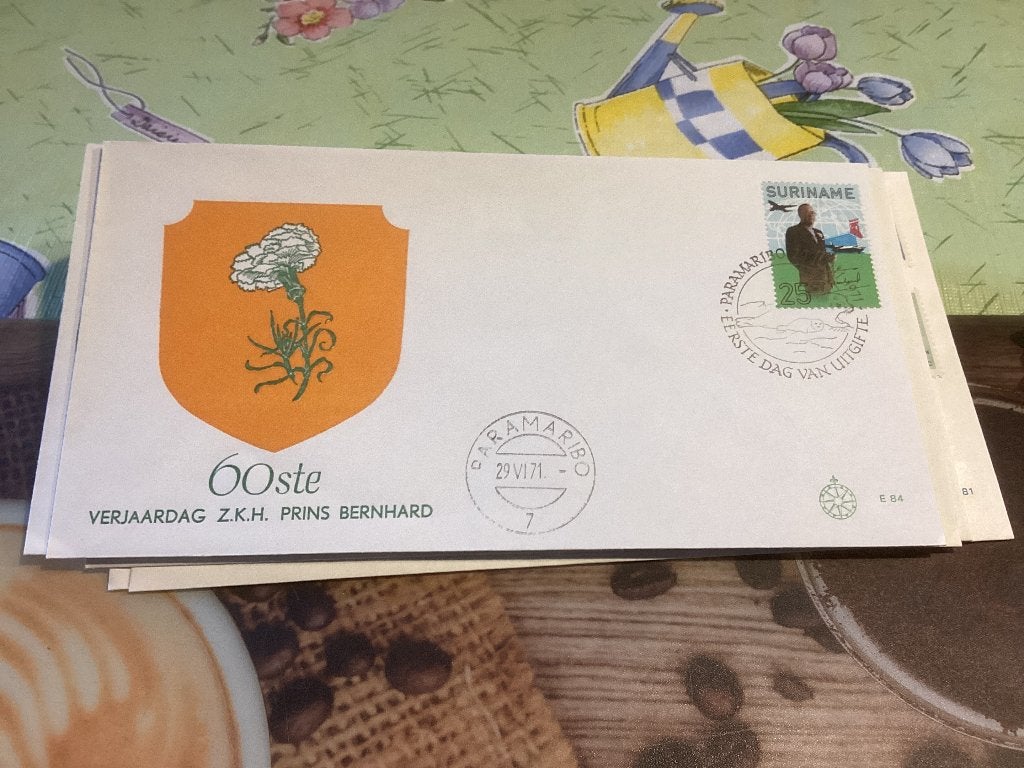 No4304 Suriname E84 karrewiel Heb ook Nederland jaargangen, Postzegels en Munten, Ophalen of Verzenden, Onbeschreven, Rest van de wereld