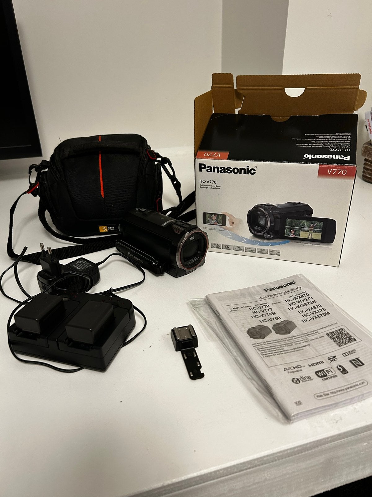 Panasonic HC-V770 Full HD Camcorder met accessoires, Ophalen, Full HD, Panasonic, 20x of meer