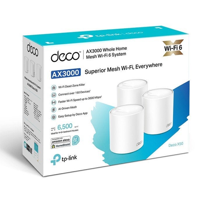 TP-Link Deco X50 AX3000 Mesh Wi-Fi 6 Systeem (Nieuw), Ophalen of Verzenden, Nieuw