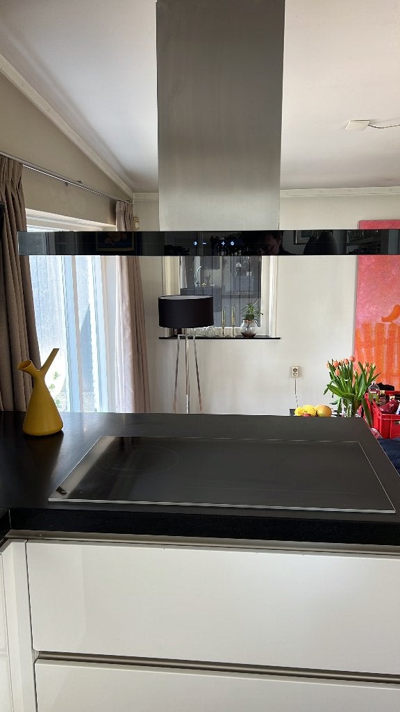 ATAG inductiekookplaat 90 cm + eilandafzuigkap 100 cm ZGAN!, Ophalen, Zo goed als nieuw, Energieklasse A of zuiniger, Inbouw
