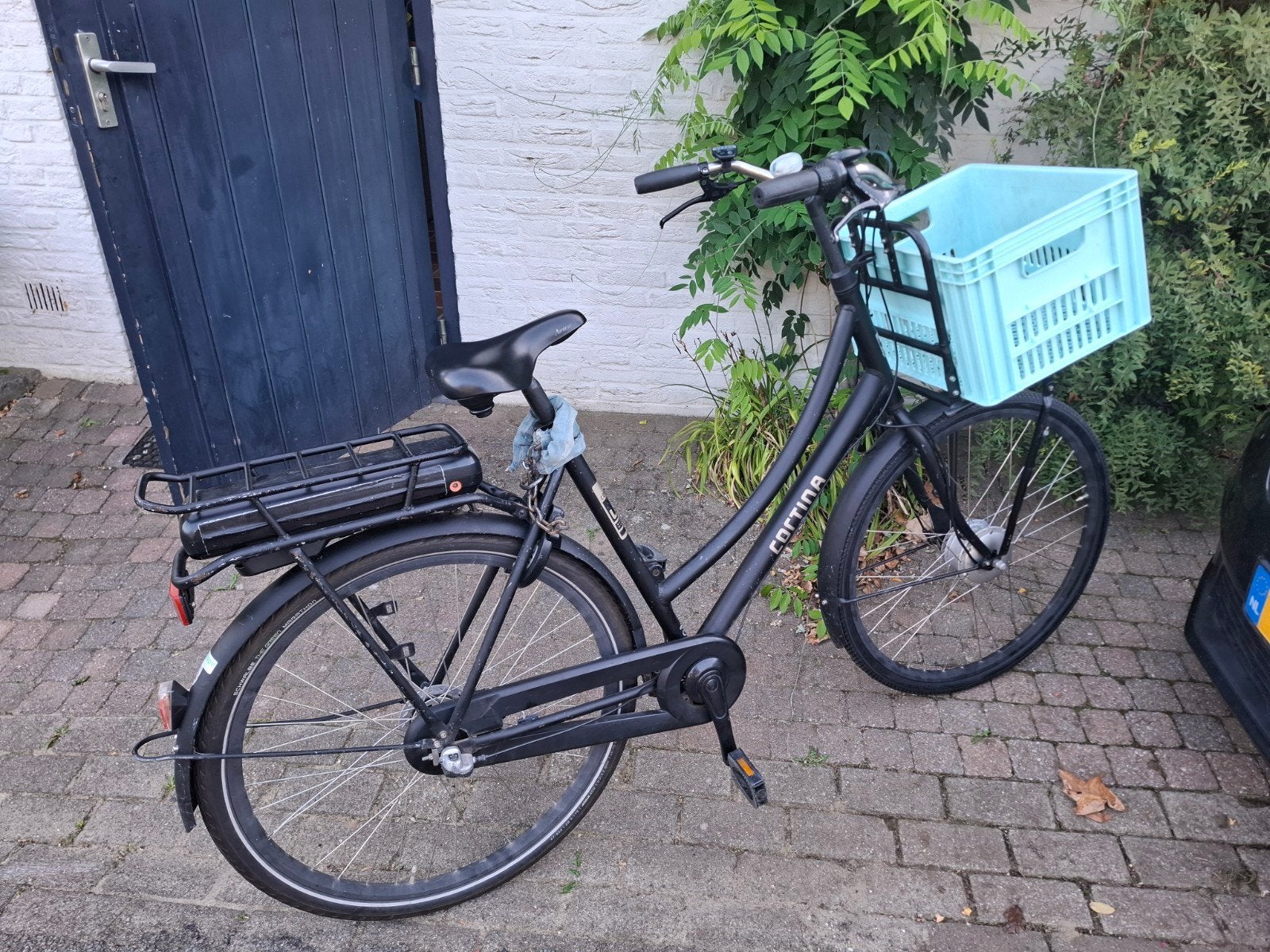 Cortina U1 dames fiets, 28inch, met Bafang, Fietsen en Brommers, Elektrische fietsen, Ophalen, Gebruikt, Cortina, 55 tot 59 cm