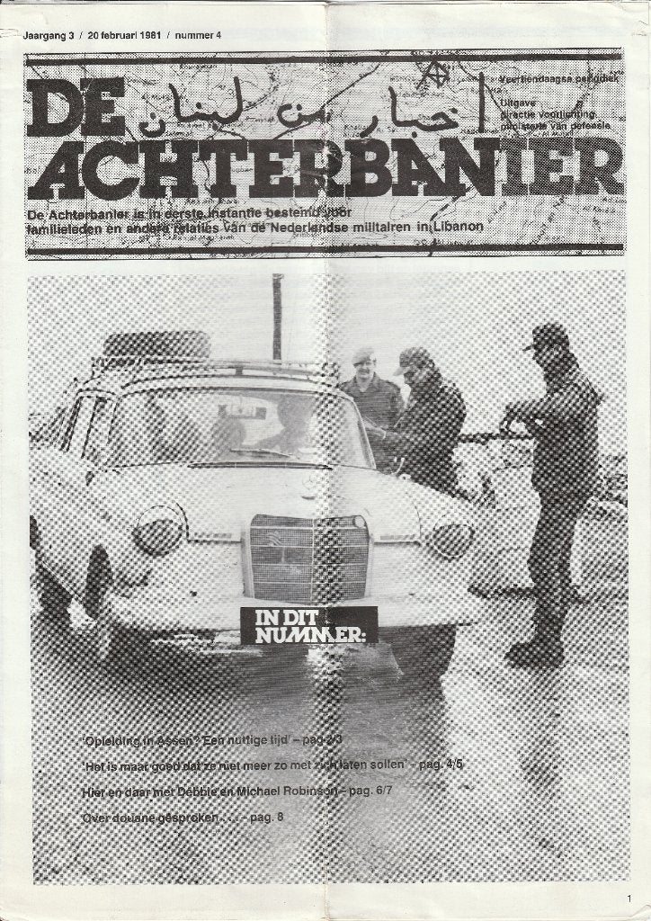 Achterbanier 1981, Ophalen of Verzenden, Landmacht, Nederland, Boek of Tijdschrift