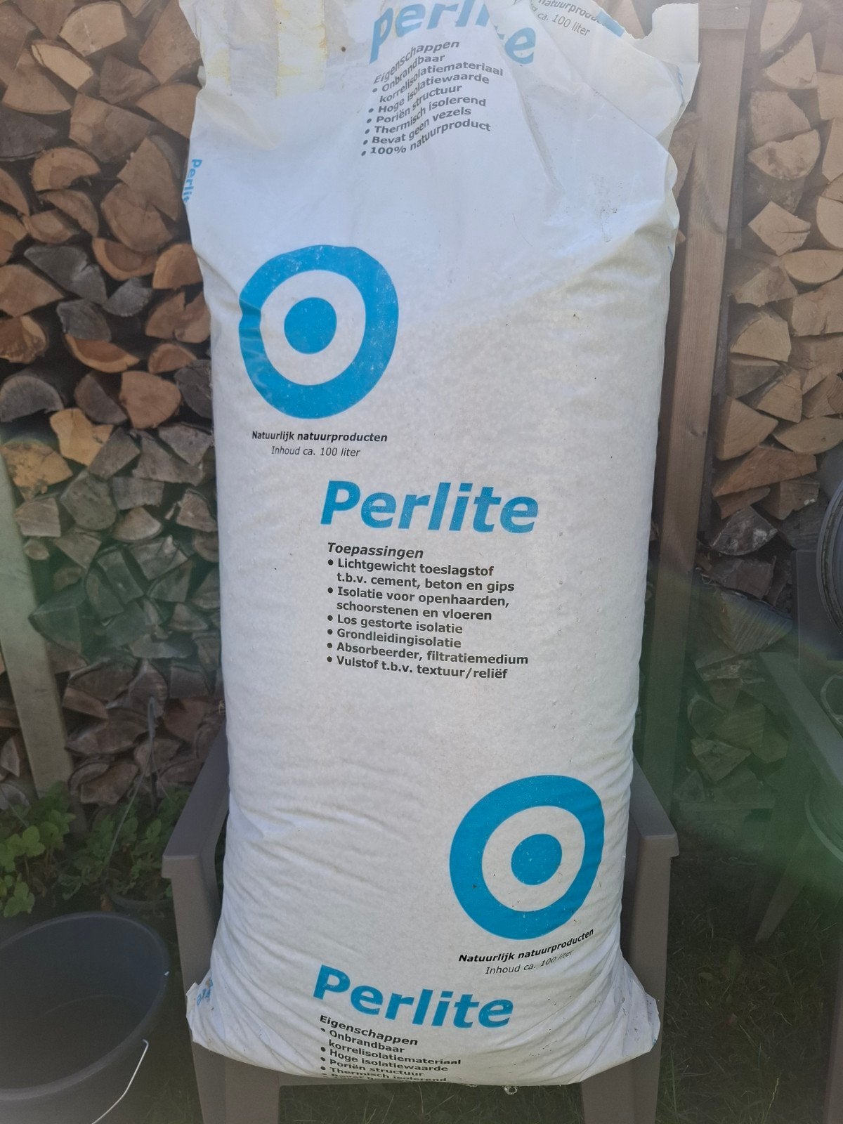 Perlite 100 liter zakken - Natuurlijk substraat, Ophalen, Zo goed als nieuw