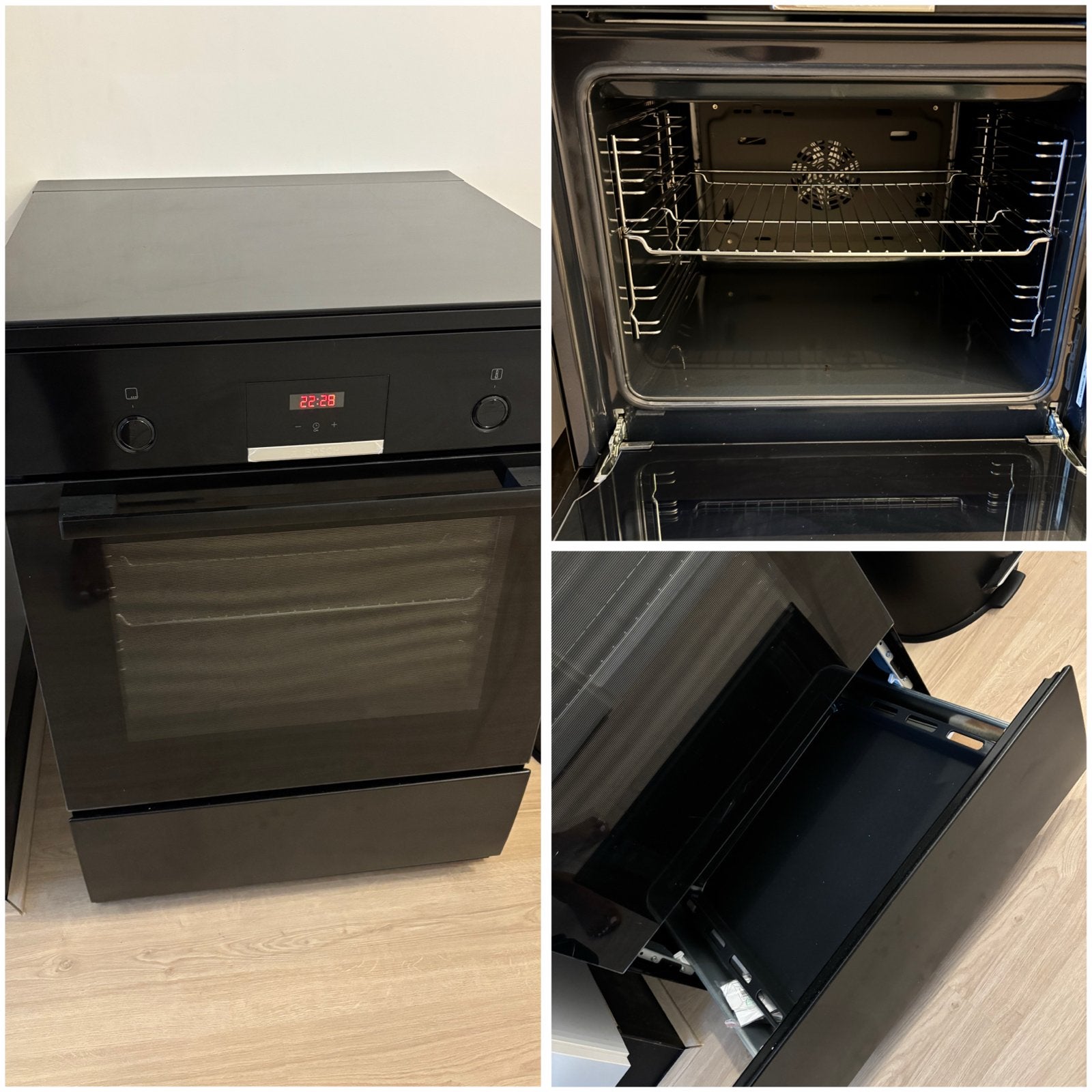 Bosch Elektrisch Fornuis 2-fasen - Zwart, Ophalen, Gebruikt, Hete lucht, 60 cm of meer