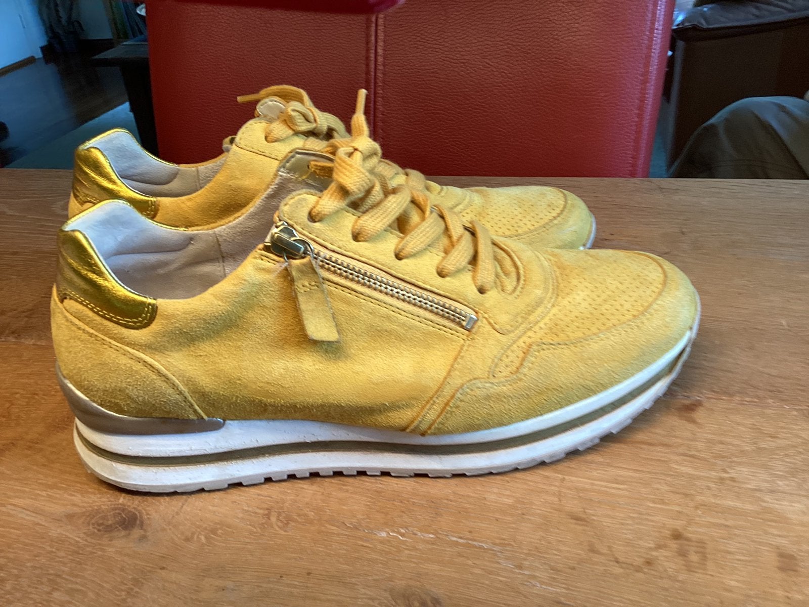 Gabor sneakers comfort optifit maisgeel, mt H7 40,5, Overige kleuren, Ophalen of Verzenden, Sneakers of Gympen, Gedragen