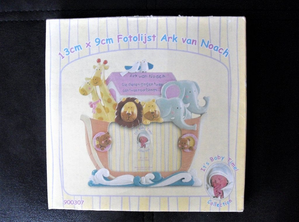 Ark Van Noach Fotoframe Fotolijstje Fotoframe Babykamer, Steen/keramiek, Standaard fotolijst, Ophalen of Verzenden, Zo goed als nieuw