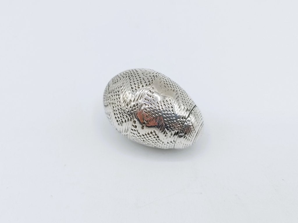 Zilveren reukei / pommander, 18e eeuws, Antiek en Kunst, Antiek | Goud en Zilver, Zilver, Verzenden