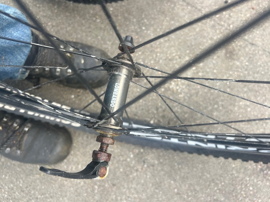 Te koop lombardo fietswielen, Fietsen en Brommers, Ophalen, Gebruikt, Band, Aluminium