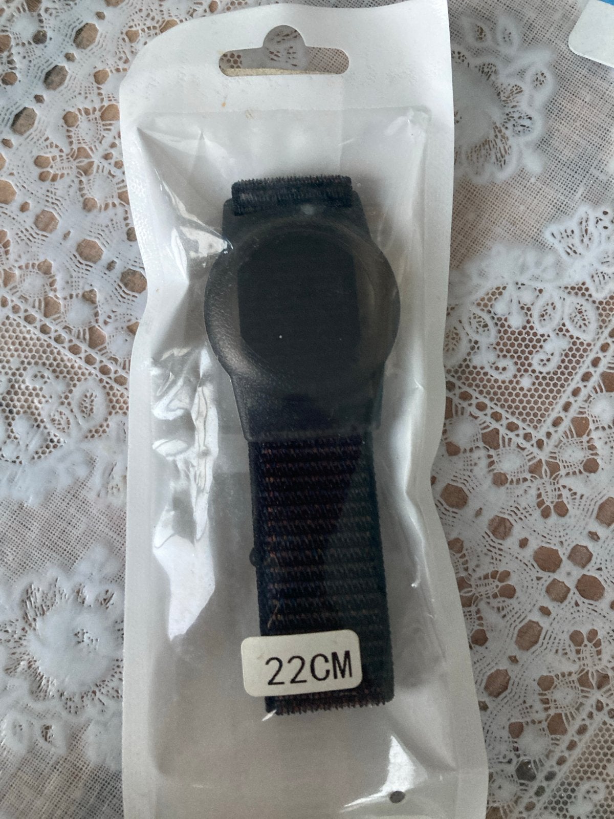 AirTag houder armband - Zwart, 22CM, Ophalen of Verzenden, Nieuw, Zwart, IOS