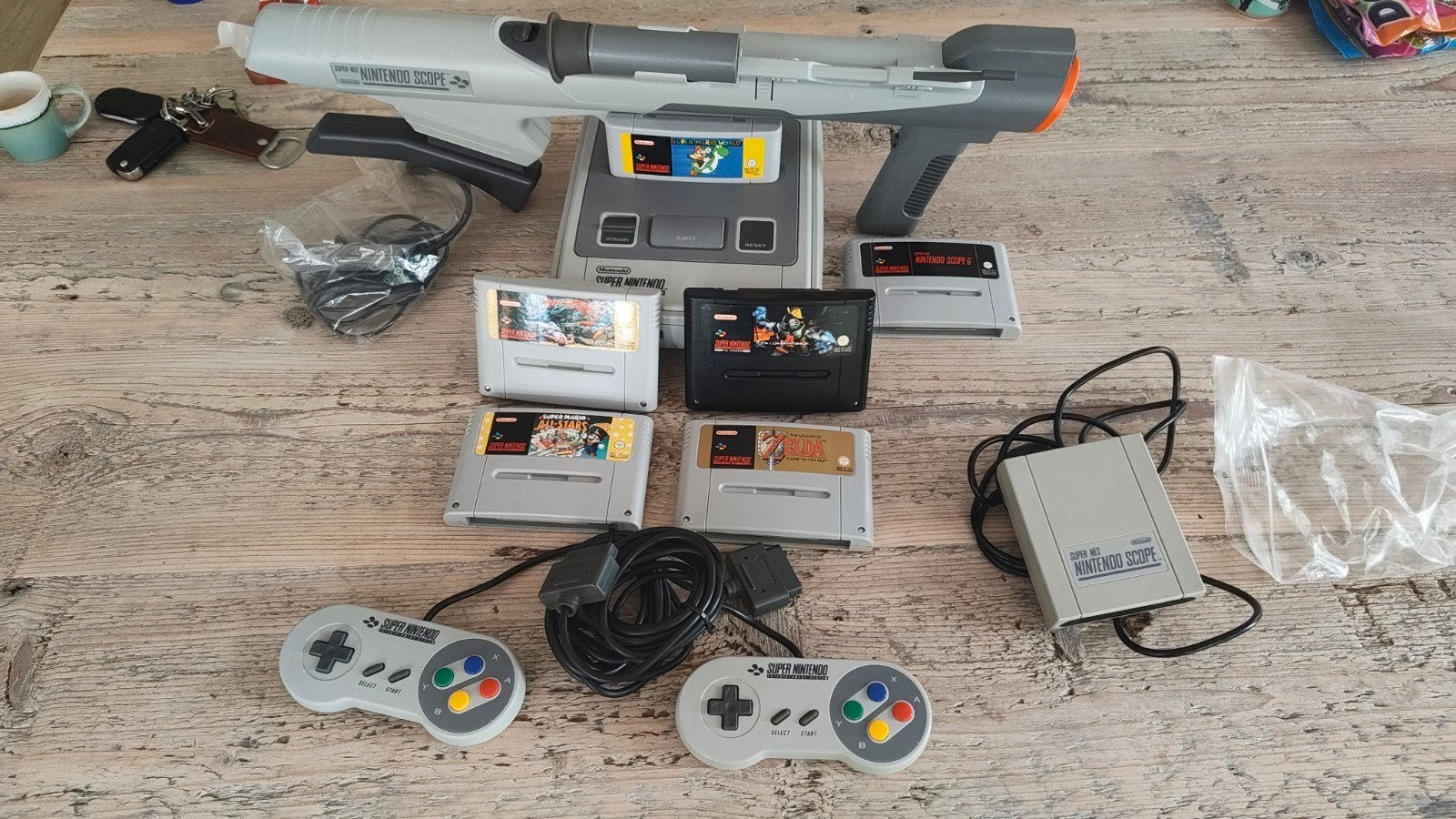 Supermooie en complete Super Nintendo met topgames, Ophalen of Verzenden, Zo goed als nieuw, Met 2 controllers, Met games