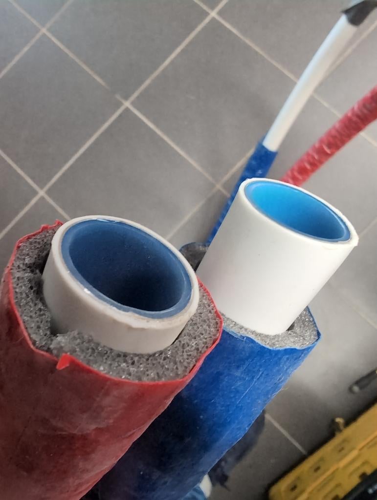 Uponor meerlagenbuis 25x2,5 rood en blauw, Ophalen, Overige materialen, Overige typen, Nieuw