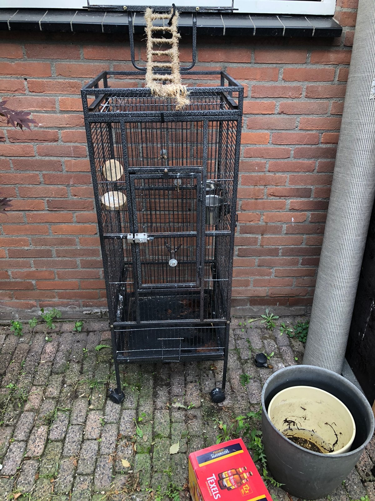 Mooie volliere kooi, Ophalen of Verzenden, Zo goed als nieuw, Metaal, Vogelkooi