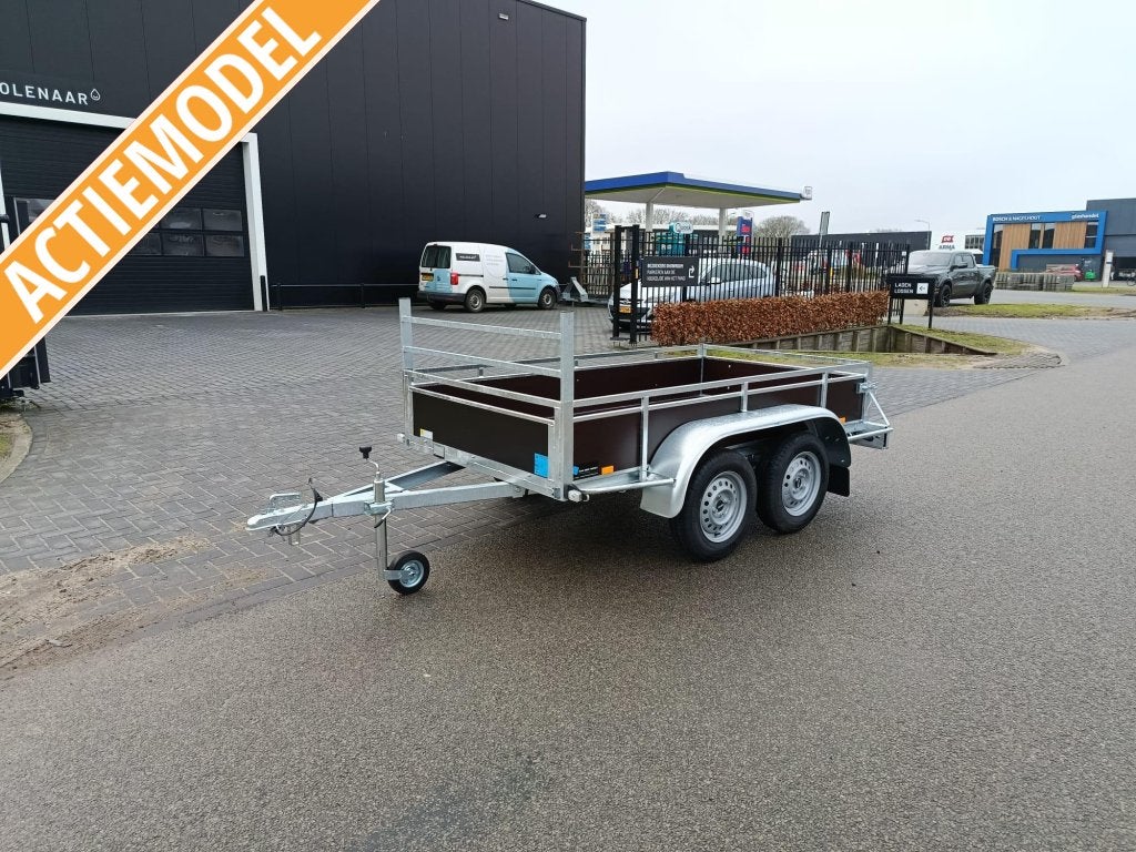 Ongeremde aanhanger bakwagen - 750 kg 2-asser - 3x gebruikt, Nieuw