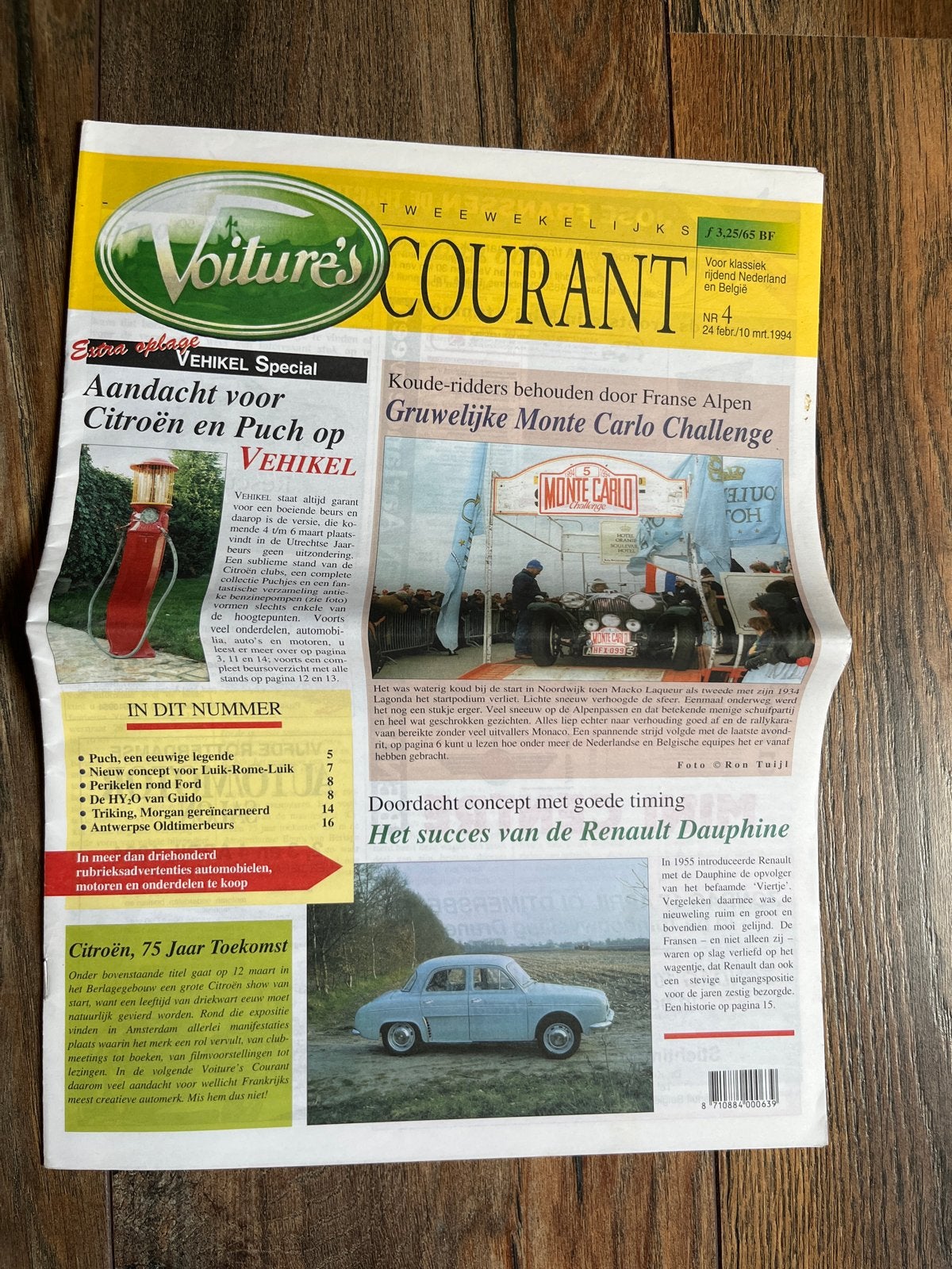 Reportage Renault Dauphine & 40 jaar Puch brommers, Ophalen of Verzenden, Gelezen, Renault