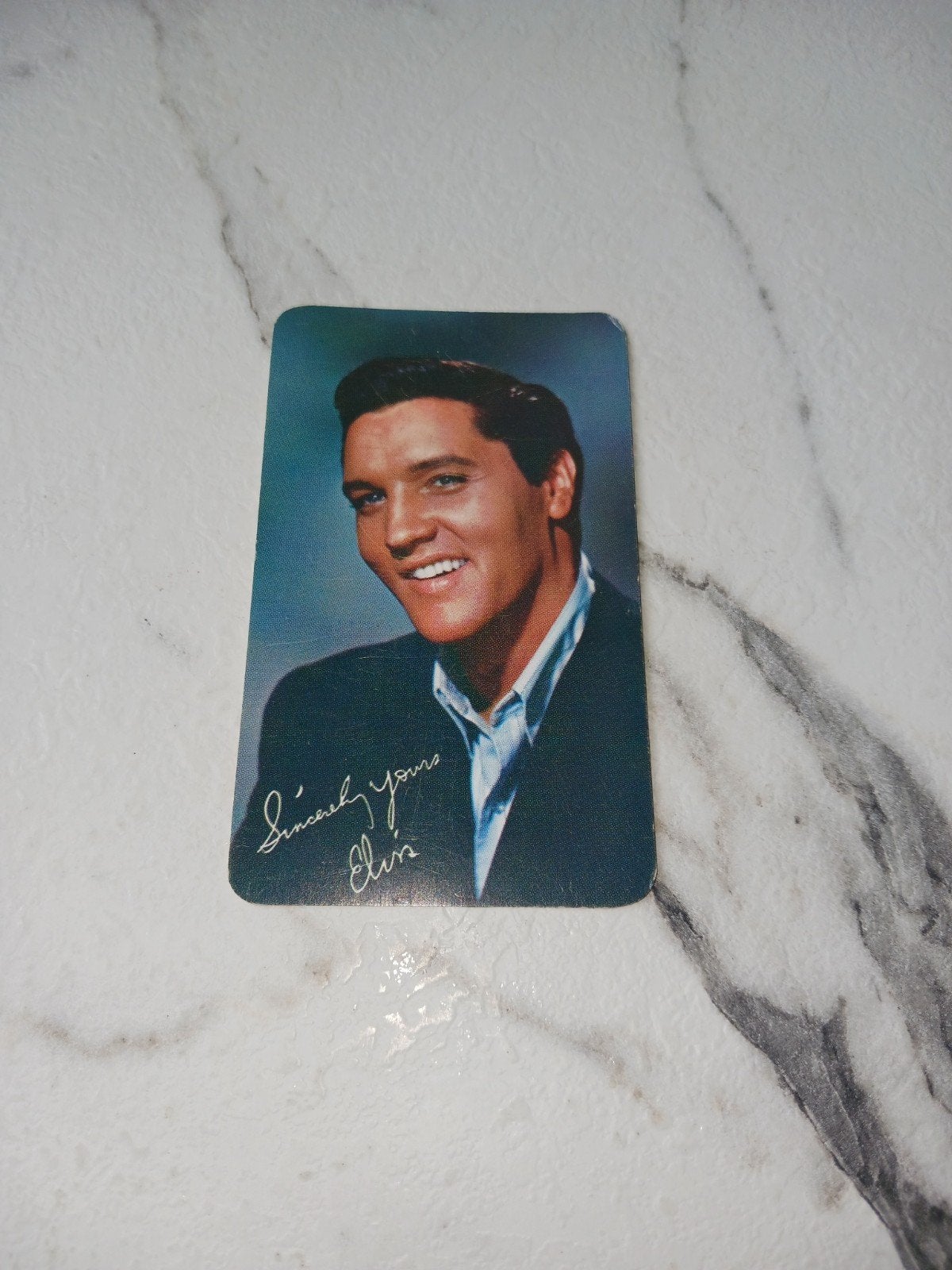 Vintage Elvis Presley Kalenderkaart 1963 RCA Victor, Verzamelen, Ophalen of Verzenden, Gebruikt, Foto of Kaart, Gesigneerd