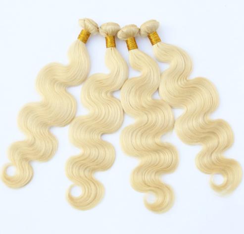 Blonde Brazilian Virgin Human Hair Extensions Krullen Haar, Sieraden, Tassen en Uiterlijk, Uiterlijk | Haarverzorging, Verzenden
