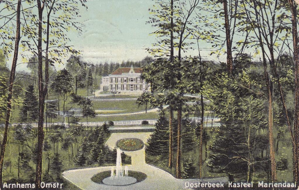 Oosterbeek.  Kasteel Mariendaal.  (1908), Verzenden, Voor 1920, Gelopen, Gelderland