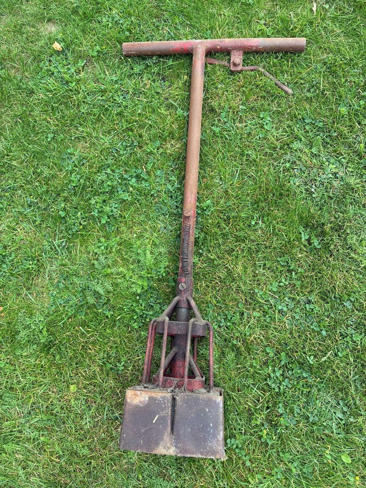 Oude handgrondboor voor tuin en landbouw, Tuin en Terras, Ophalen, Gebruikt, Grondboor, Onbekend