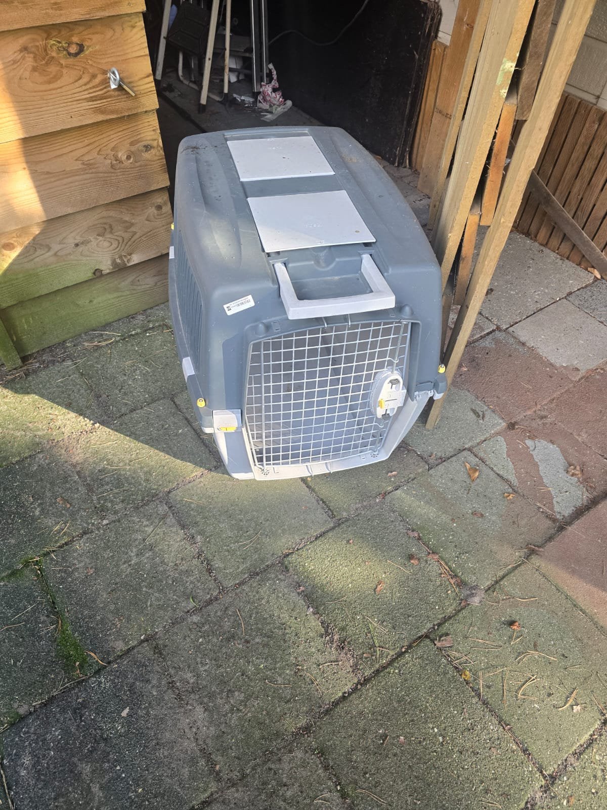 Grote dieren vervoerskoffer, Dieren en Toebehoren, Hondenhokken, Ophalen, Zo goed als nieuw, 110 cm of meer
