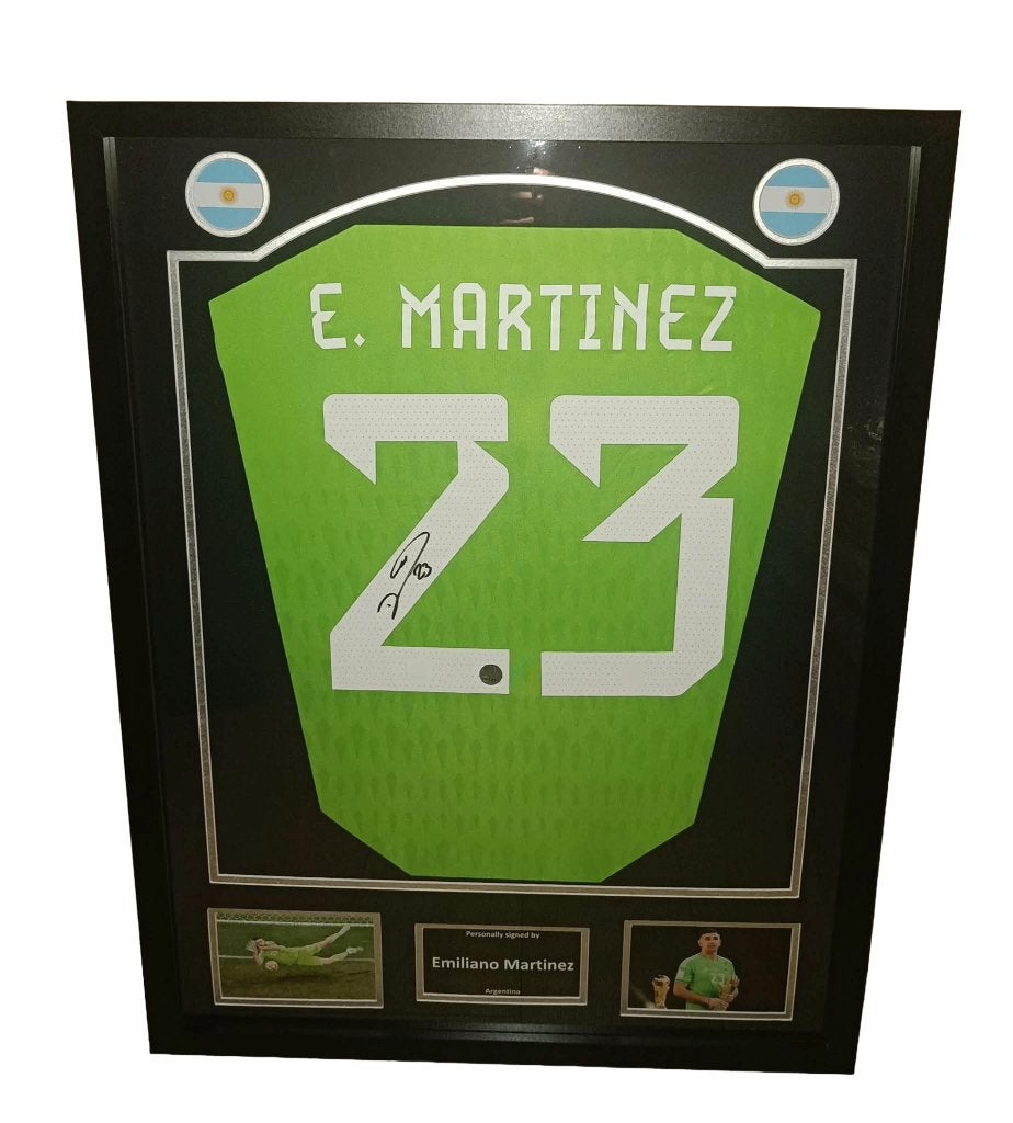 Gesigneerd shirt Martinez - Argentinië - met certificaat, Verzenden, Nieuw, Buitenlandse clubs, Shirt