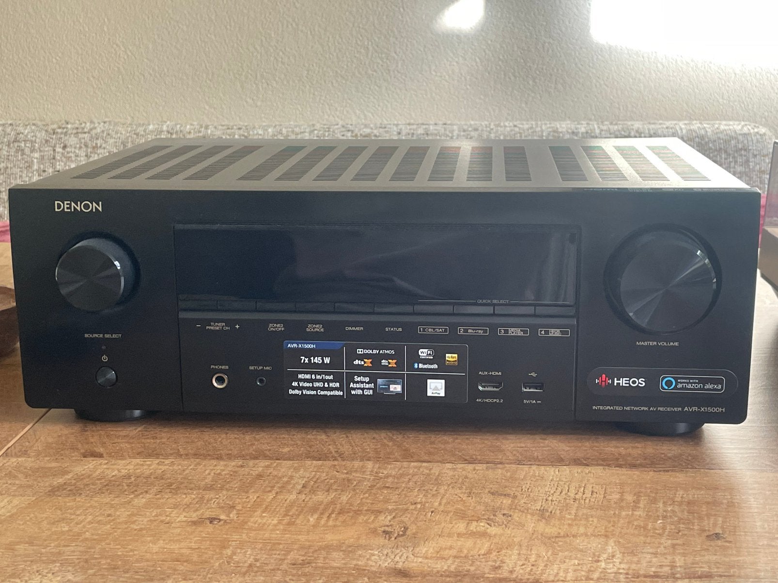 Titel: Denon AVR-X1500H – 7.2-Kanaals AV Receiver, Ophalen, Denon, Zo goed als nieuw, 120 watt of meer