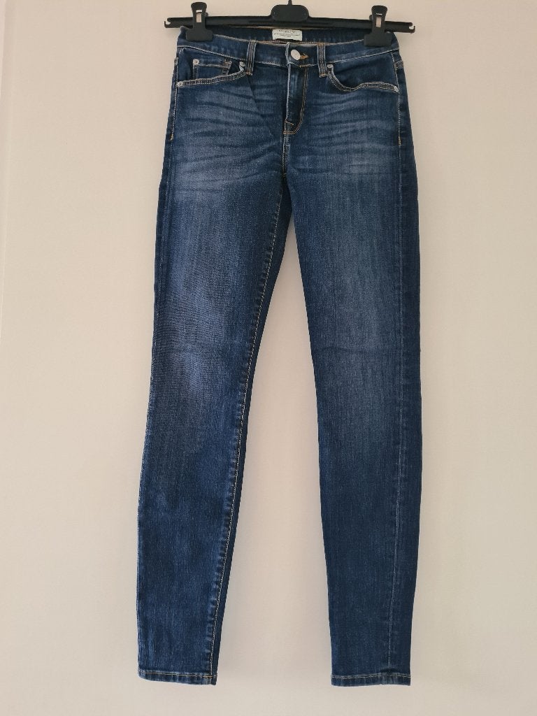 Blauwe skinny jeans van Selected Femme mt 27, Blauw, Selected Femme, Ophalen of Verzenden, W27 (confectie 34) of kleiner