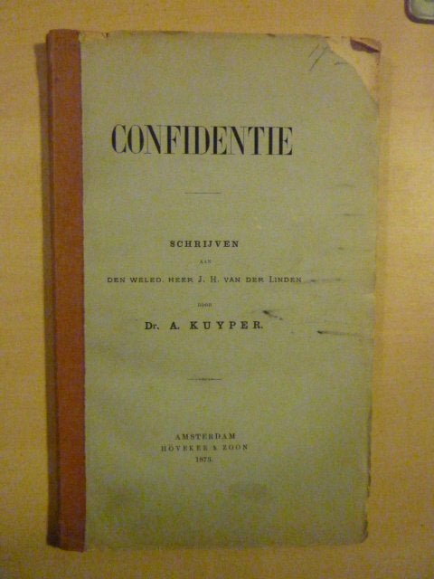 A. Kuyper - Confidentie, Verzenden, Gelezen