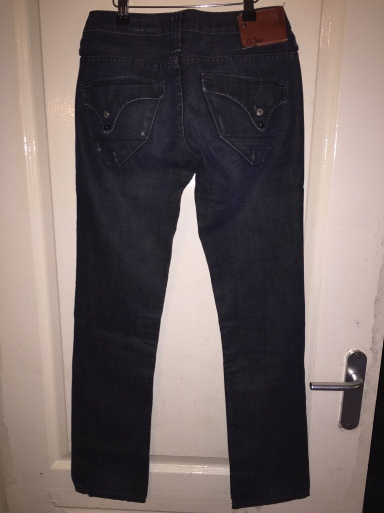 Gstar limit straight spijkerbroek 26/32 (1B8), Tweedehands verkoop, Tweedehands verkoop, Blauw, Ophalen of Verzenden