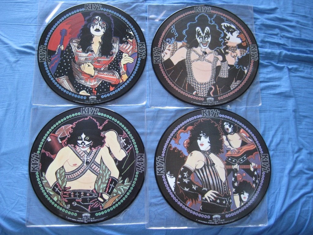 KISS - 4 x SOLO PICTURE DISC VINYL JAPAN - HERPERSING, Cd's en Dvd's, Ophalen of Verzenden, Zo goed als nieuw