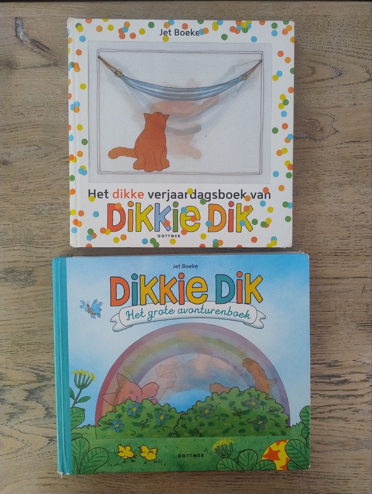 Twee Dikkie Dik voorleesboeken, Gelezen, Jongen of Meisje, Ophalen of Verzenden, Voorleesboek