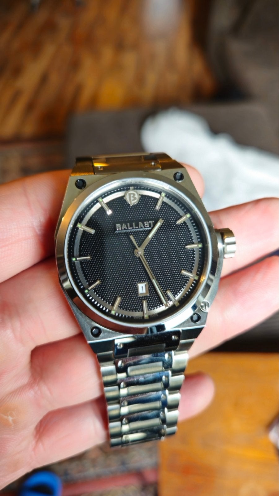 Ballast Valiant Horloge - Zo goed als nieuw, Overige merken, Staal, Polshorloge, Ophalen of Verzenden