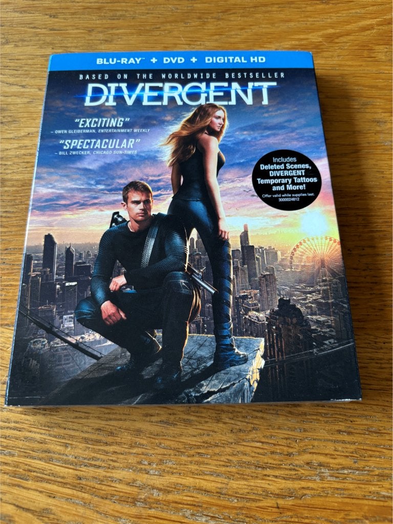 Blu-ray + Dvd Divergent - NIEUW in Seal - N-NLO - Regio 1, Ophalen of Verzenden, Nieuw in verpakking, Science Fiction en Fantasy