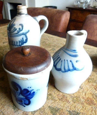 3 keuls potten 2 kruiken en 1 pot, Ophalen of Verzenden, Zo goed als nieuw, Steen/keramiek