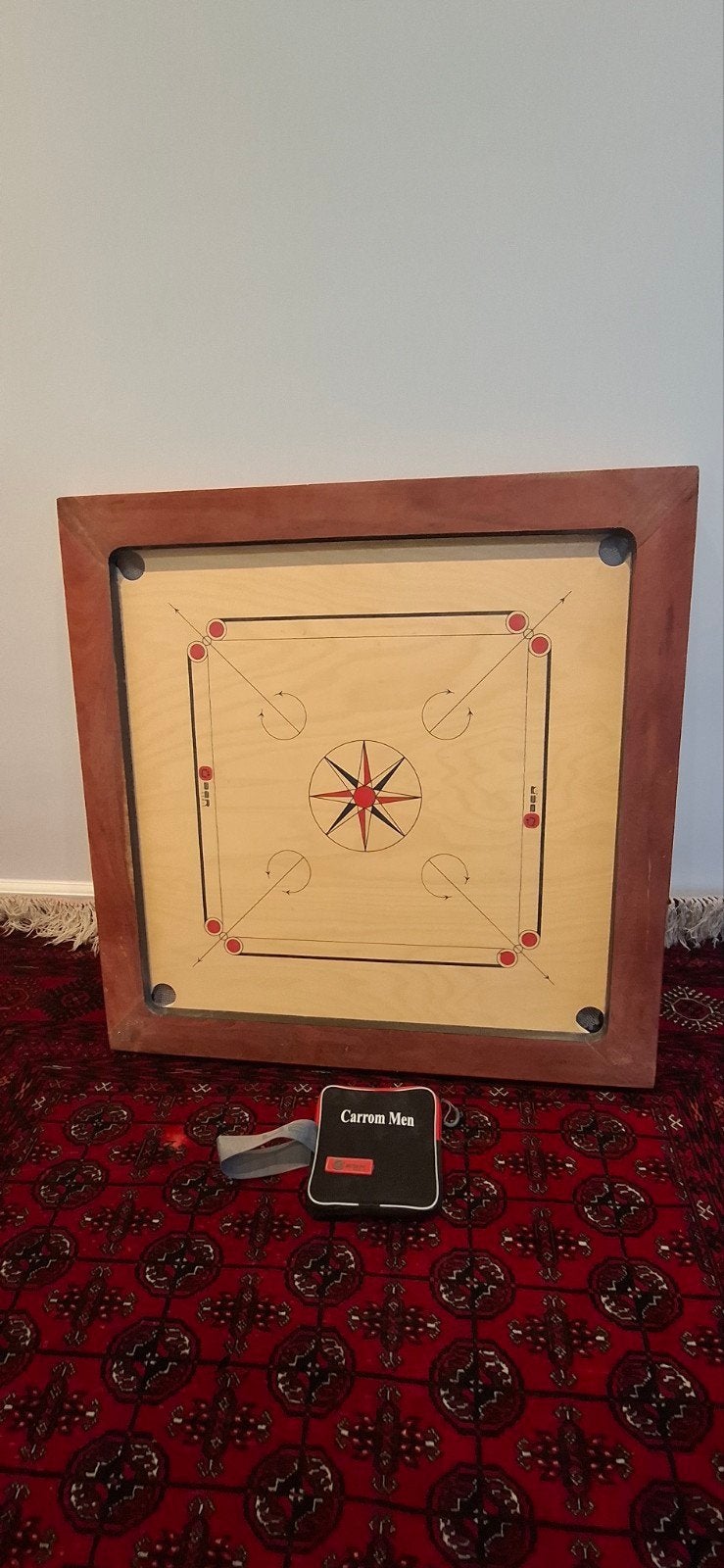 Carrom bord met accessoires - Zo goed als nieuw, Drie of vier spelers, Ophalen, Zo goed als nieuw