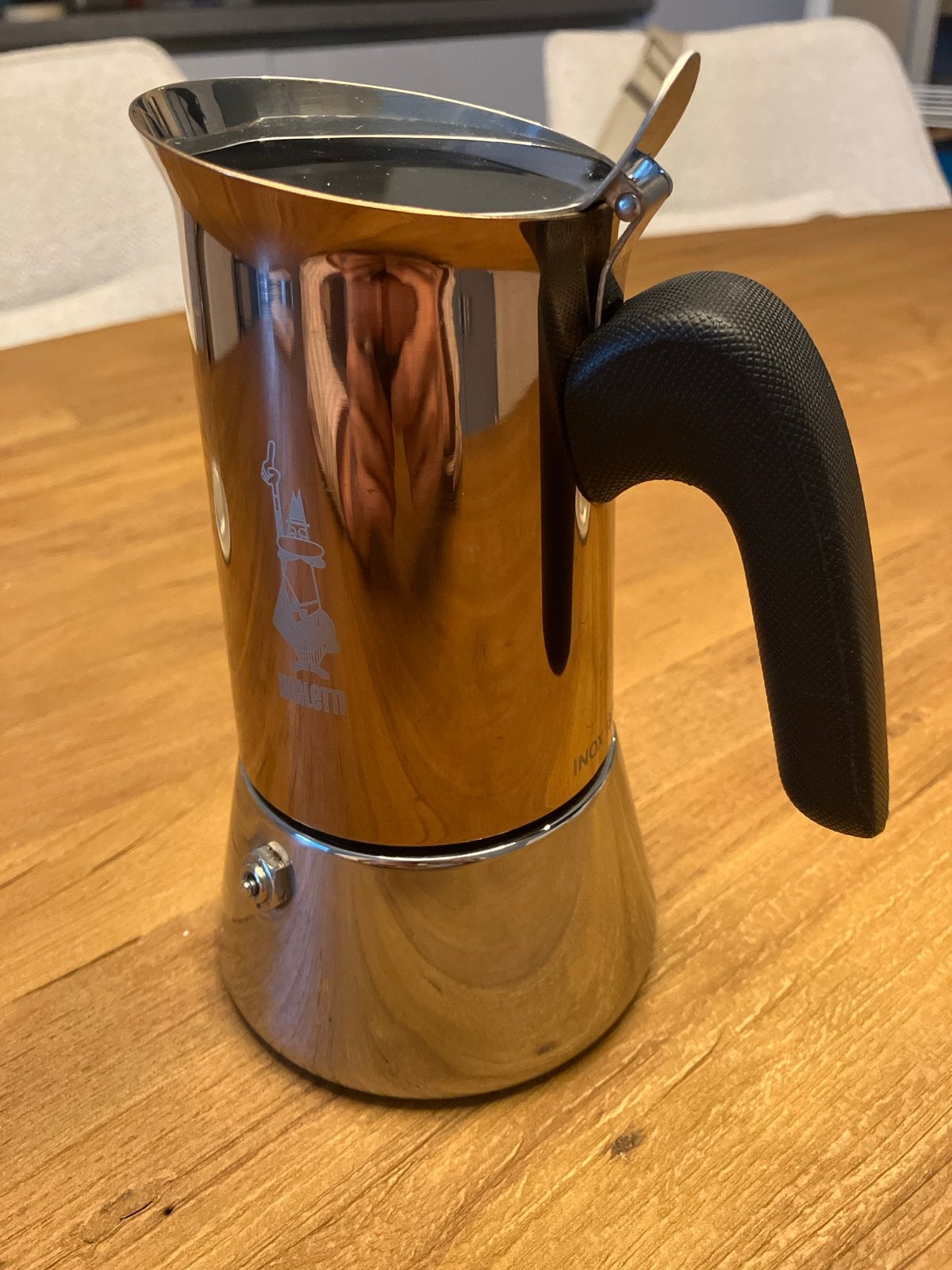 Bialetti Venus RVS percolator, Witgoed en Apparatuur, Espresso apparaat, Gemalen koffie, Ophalen of Verzenden, Zo goed als nieuw
