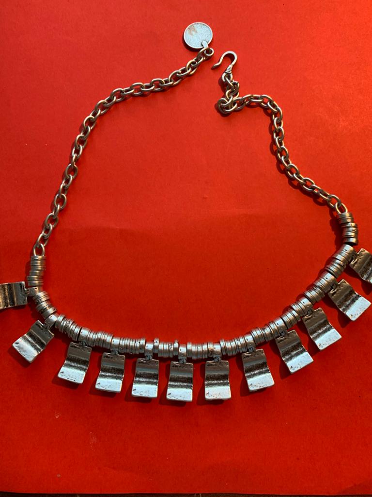 Zamak ketting - 2 draagstijlen, Ophalen of Verzenden, Nieuw, Zilver, Overige materialen