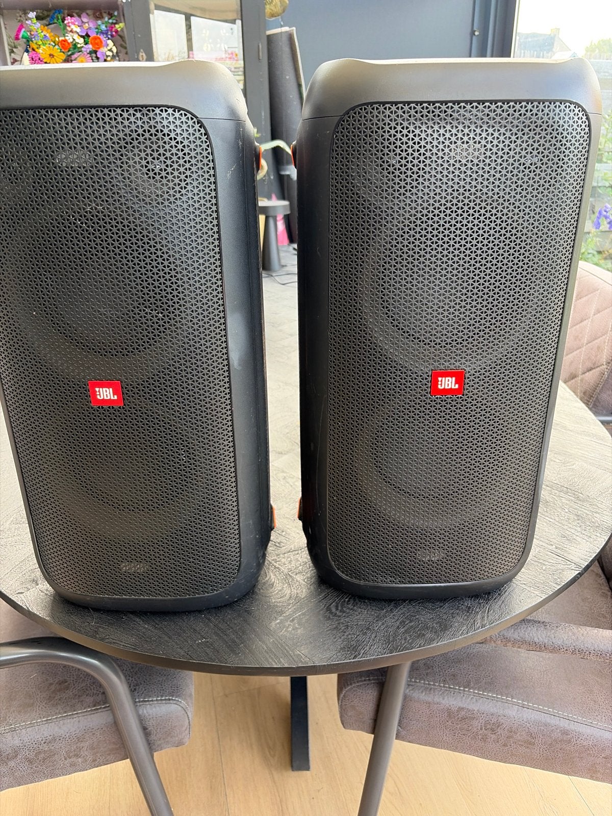 JBL Partybox 100 - Set van 2 Party Speakers, Gebruikt, JBL, Party speaker, AUX-ingang