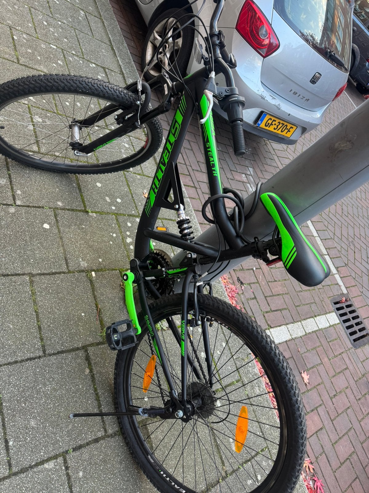 Zwarte/ groene STEALTH fiets, Fietsen en Brommers, Ophalen, Zo goed als nieuw, Staal