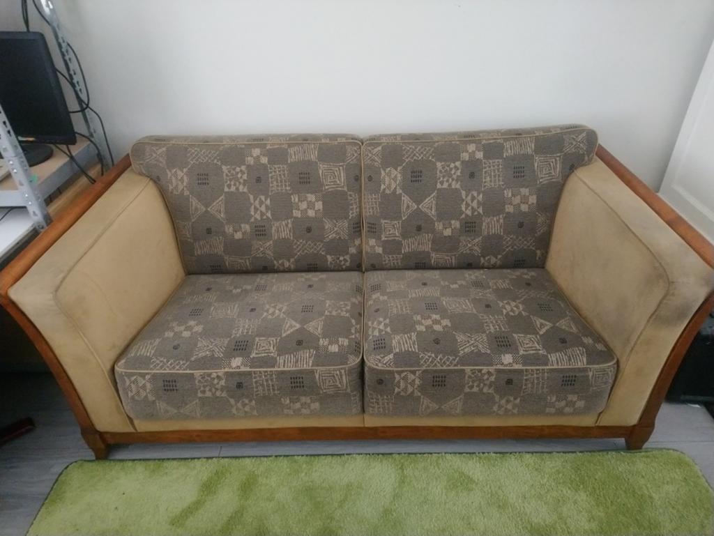 Bankje, Huis en Inrichting, Banken | Bankstellen, Gebruikt, Tweepersoons, 75 tot 100 cm, Ophalen of Verzenden
