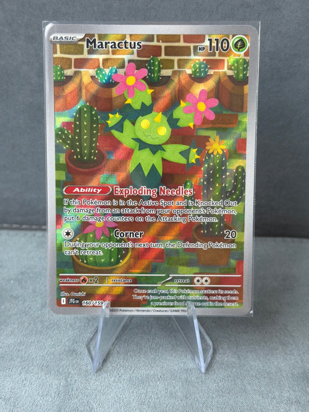 Maractus 160/159 Full Art Pokémon Kaart, Ophalen of Verzenden, Zo goed als nieuw, Losse kaart