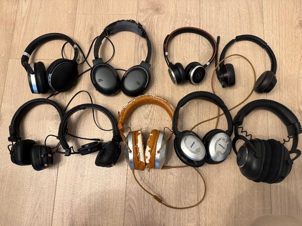 9pcs bluetooth Headphones - Pioneer, Bose, Sennheiser etc, Bluetooth, Sennheiser, Ophalen of Verzenden, Overige kleuren