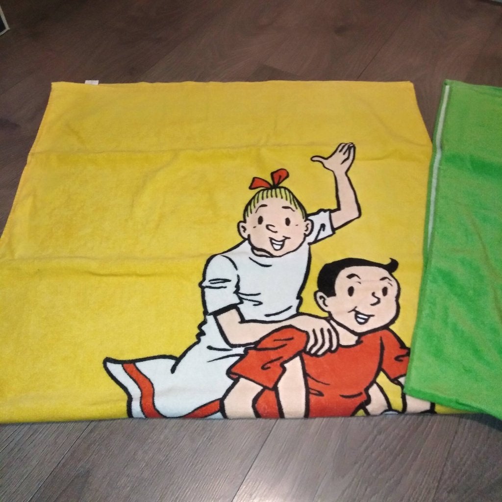 Suske en Wiske handdoeken 3 stuks, Ophalen, Suske en Wiske, Zo goed als nieuw, Gebruiksvoorwerp