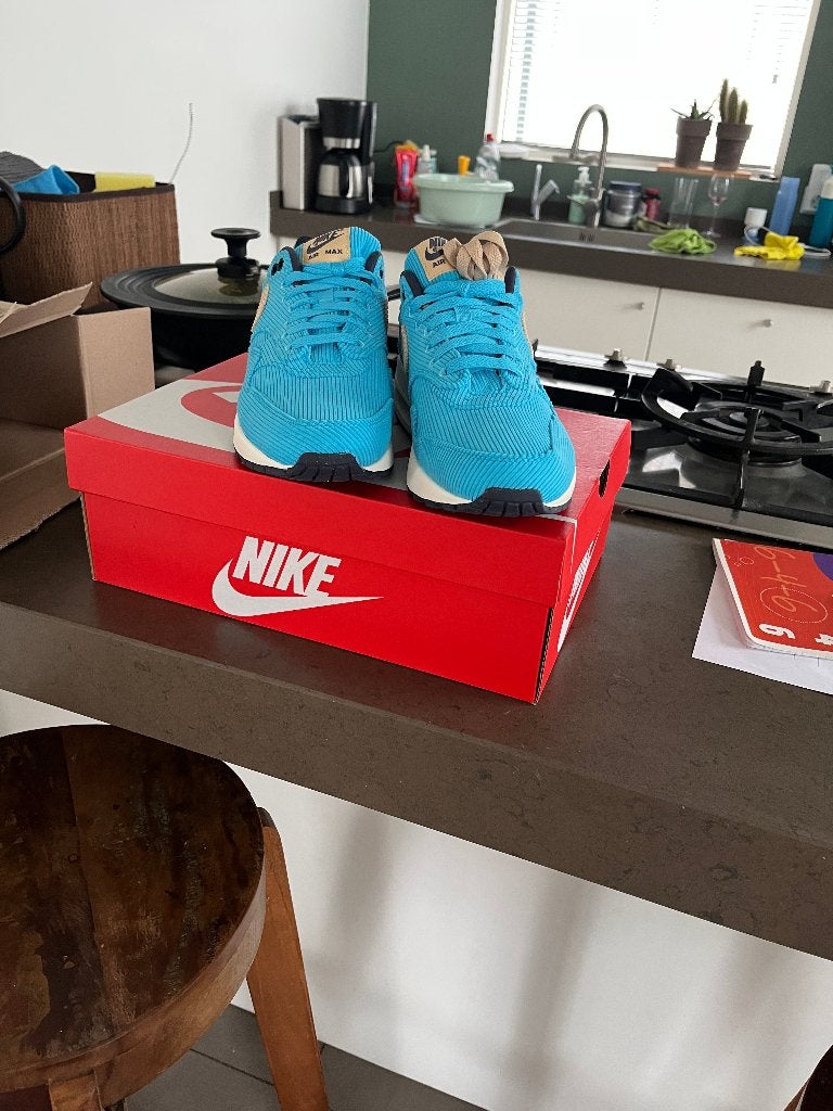Nike Air Max 1 Corduroy Baltic Blue - 42, Blauw, Nike, Nieuw, Ophalen of Verzenden