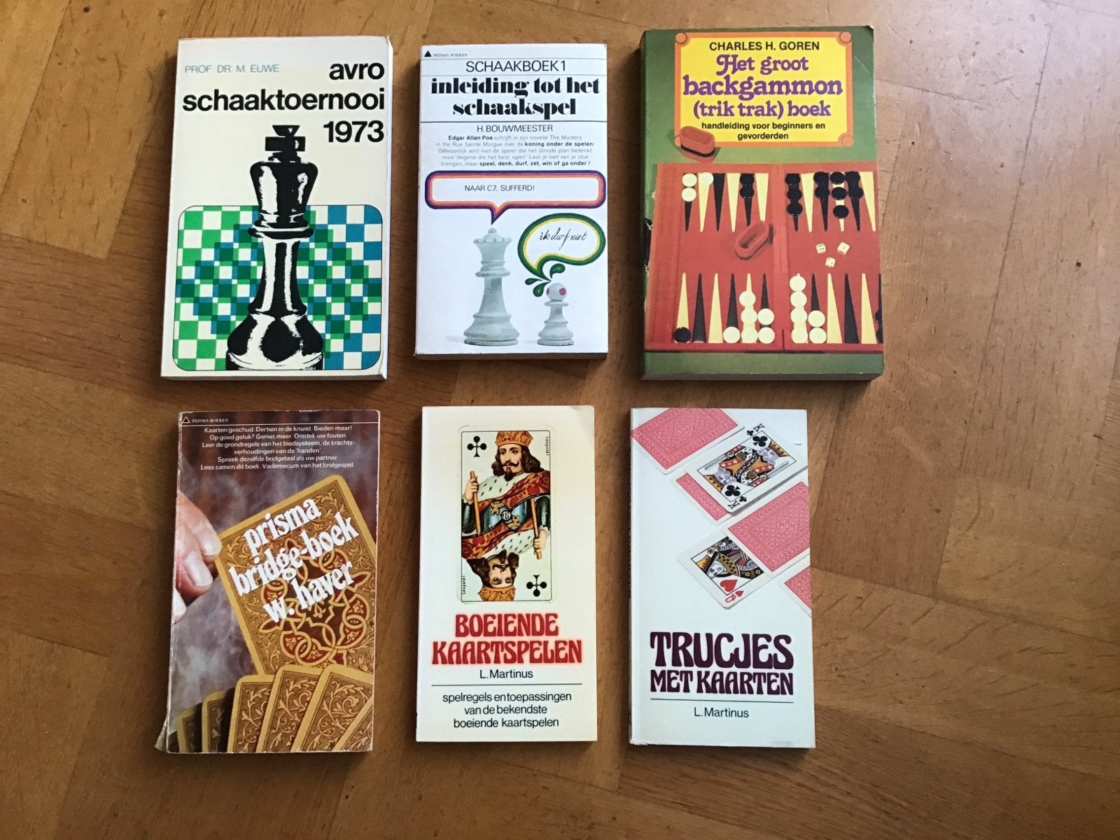 Gezelschapsspel Boekjes: Schaak, Backgammon, Bridge, Kaartsp, Een of twee spelers, Ophalen of Verzenden, Gebruikt