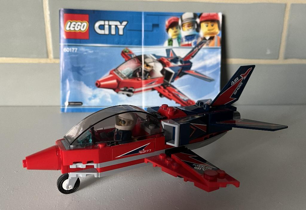 LEGO Airshow Jet 60177 (Lego City, vliegtuig), City, Lego, Compleet, Ophalen of Verzenden